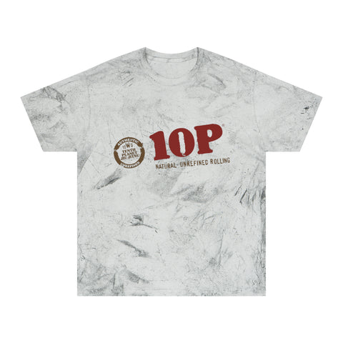 10P Vintage Logo T‑Shirt — Natural, Coffee & Rolling Graphic